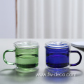 Double Wall Glass Tea Mug with Lid